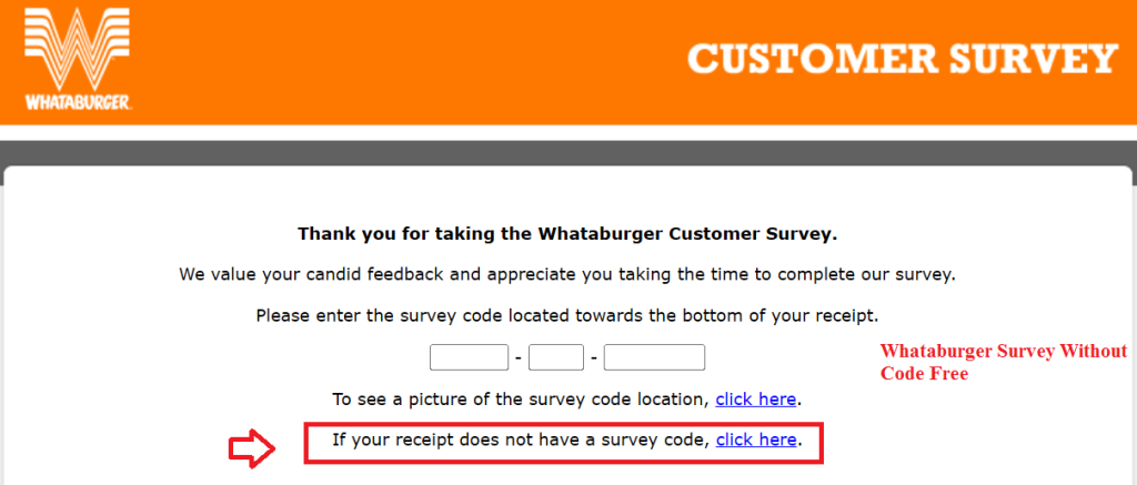 Whataburger Survey Without Code Free